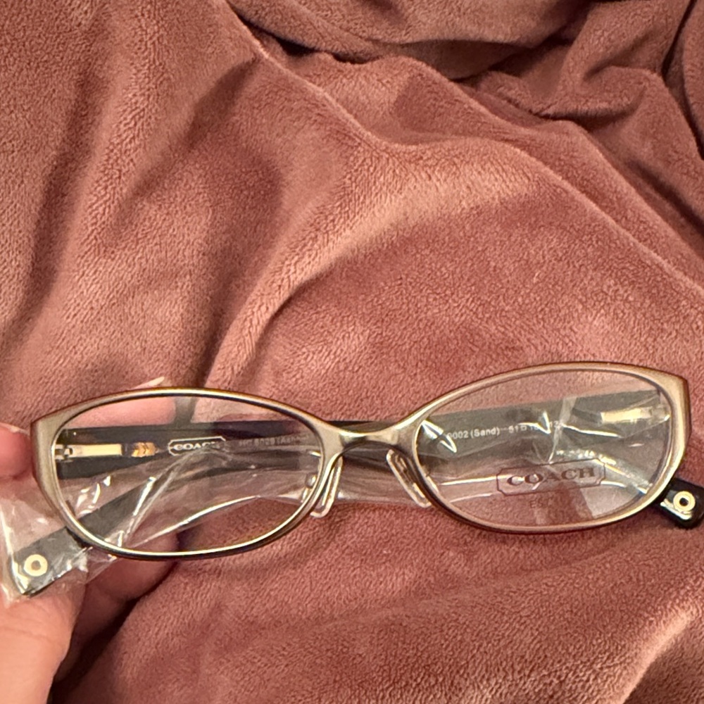 Coach Women's Glasses with Gold Frame